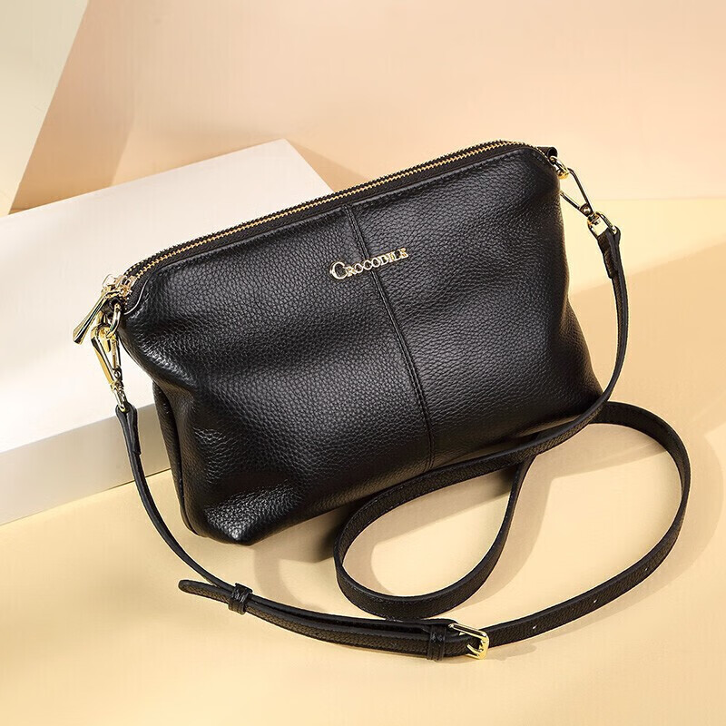 CROCODILE Goddess Festival Versatile Women's Handbag, Top-Layer Cowhide Crossbody Bag, Simple Ladies' Shoulder Bag, Birthday Gift T650