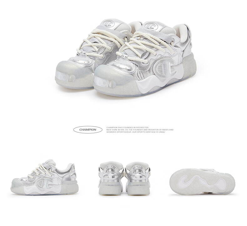Champion American Champion Sneakers for Women And Men, Trendy Fashion Thick-Soled Height-Increasing Puffy Open-Face Bread Shoes 24SST05 25