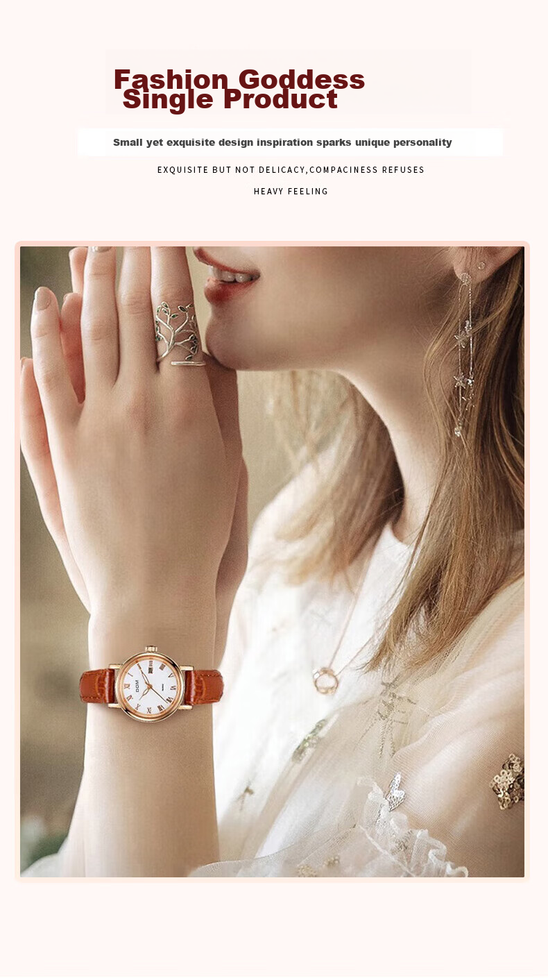 DOM2026 New Brand Watch for Women, Top Ten Famous Watches, Mechanical And Quartz Style, Suitable As Birthday Gift for Female High School Students And Wome 5