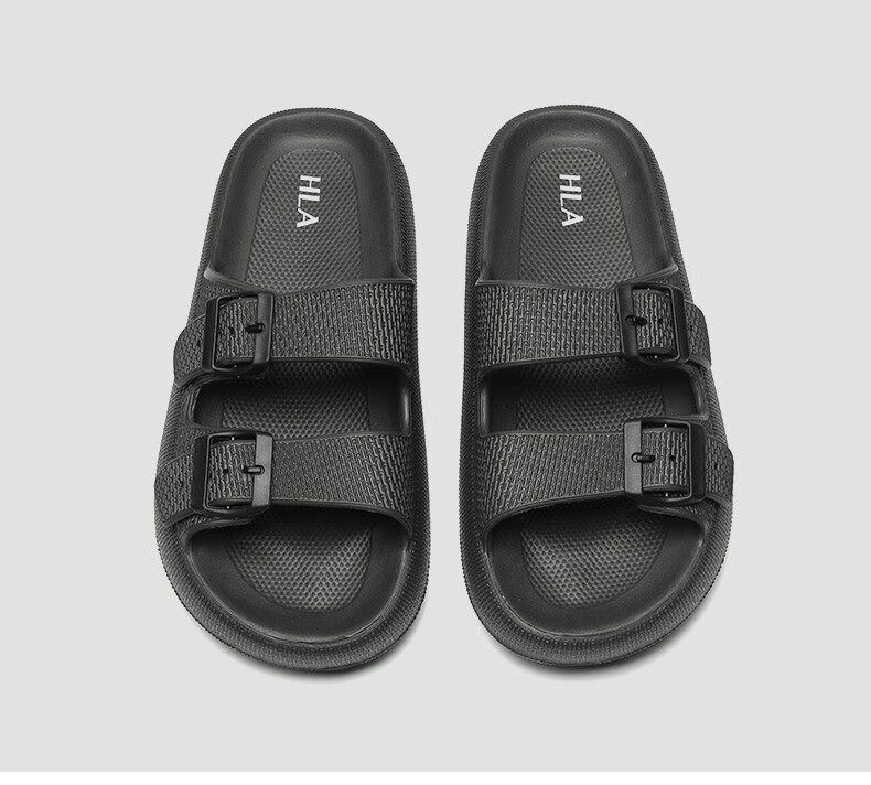 HLA Men's Fashion Breathable Outdoor Casual Sandals Comfortable Height Increasing HAALXM2EBK143 Gray Size 42 28