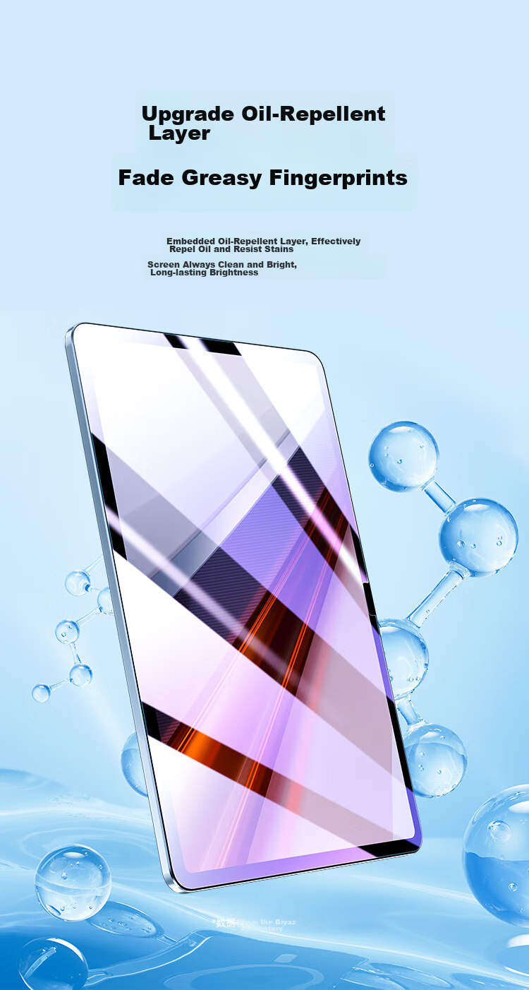 BIAZE Tempered Glass Screen Protector for Vivo/iQOO Tablet, 2023 Model, 11.5-Inch Pad Air, Anti-Blue Light Film, Scratch-Resistant, Full-Screen Coverage Film, PM206 Blue Light Protectio 5