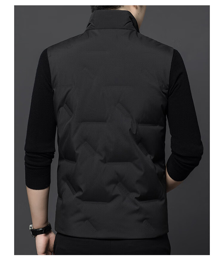 Edenbo Winter Down Vest Sleeveless Jacket Warm Waistcoat Black 170/88A (L) 5