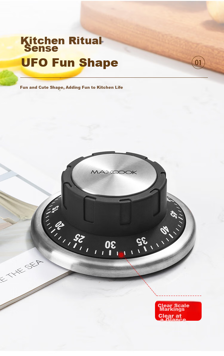 MAXCOOK Kitchen Timer, Exam Study Electronic Stopwatch, Countdown Reminder, Small Alarm Clock MCPJ1518 3