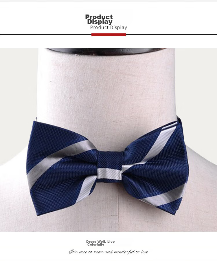 GLO-STORY Men's Bow Tie, Wedding Groom Groomsman Banquet Party Formal Wear Business Gentleman Double-Layer Bow Tie MLD824069 11