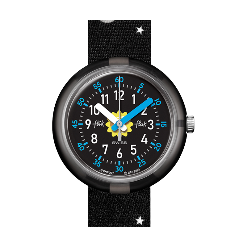 Swatch Flik Flak Children's Swiss Quartz Watch, Elementary School Birthday Gift, Wrist Planet System