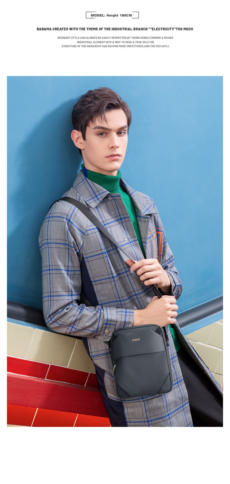GOLF Shoulder Bag, Casual Crossbody Bag for Men And Women, Lightweight Versatile Handbag, Trendy Phone Pouch, Sports Bag 20