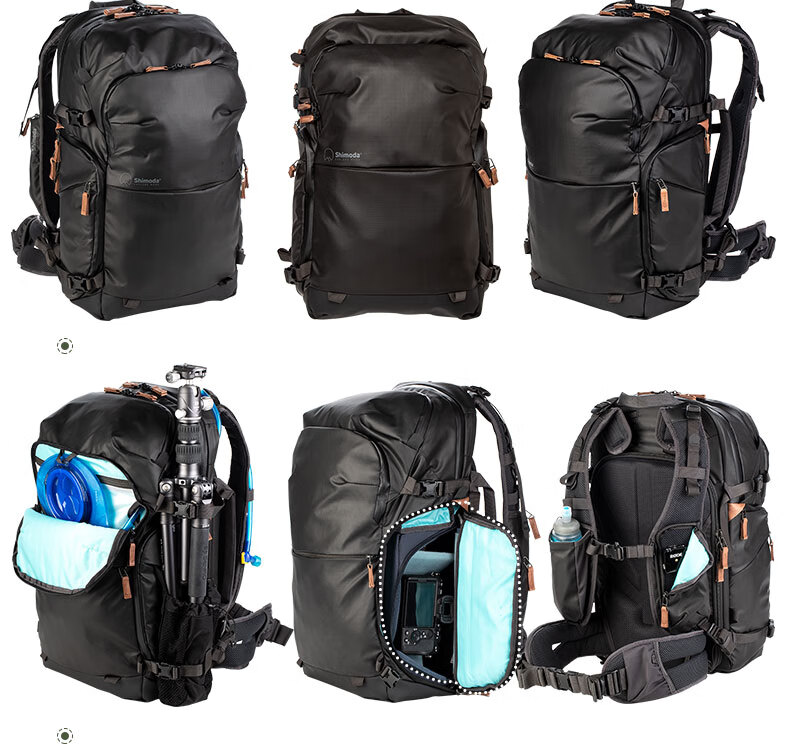 Shimoda Photography Bag Professional Outdoor Travel Camera Backpack Wing Platinum Explore E30v2 Black Medium Mirrorless Camera Insert Set 520-156 11
