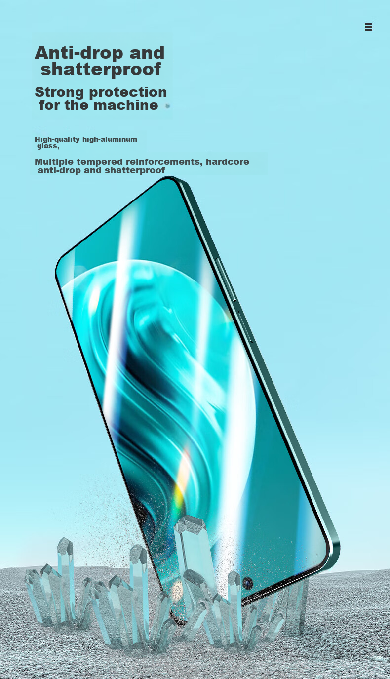 LLUNC [2-Pack] Tempered Glass Screen Protector for Huawei Enjoy 70 Pro, Full Coverage Ultra-Thin All-Glass Protective Film, Shatterproof Anti-Fingerprint Screen Film 8