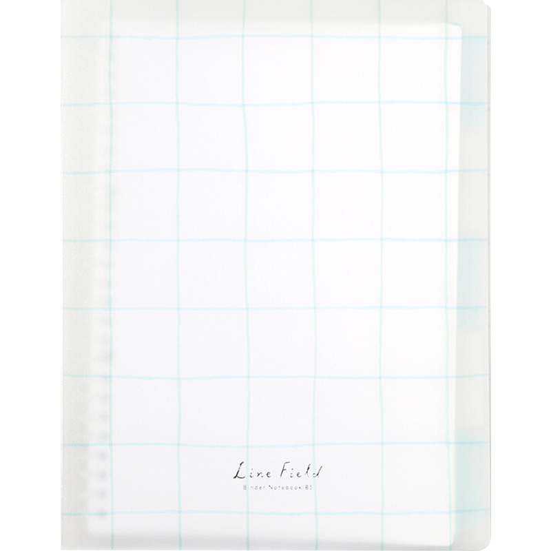 KOKUYO Grid Impression B5 Loose-Leaf Notebook for Students, Campus Notebook with 5 Color Index Dividers, 40 Sheets, Green-Blue WSG-RULP11GB