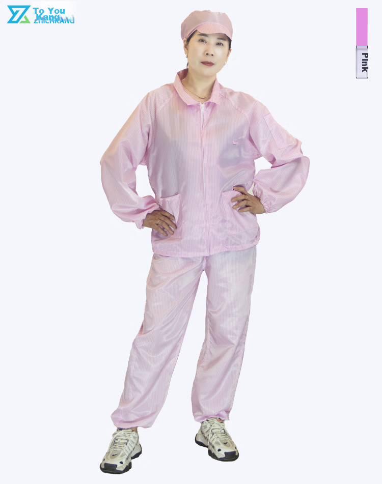 Zhierkang Antistatic Two-Piece Coverall with Hood, Blue 3XL, Clean Room Protective Workwear for Dust-Free Environments And Paint Spraying 9