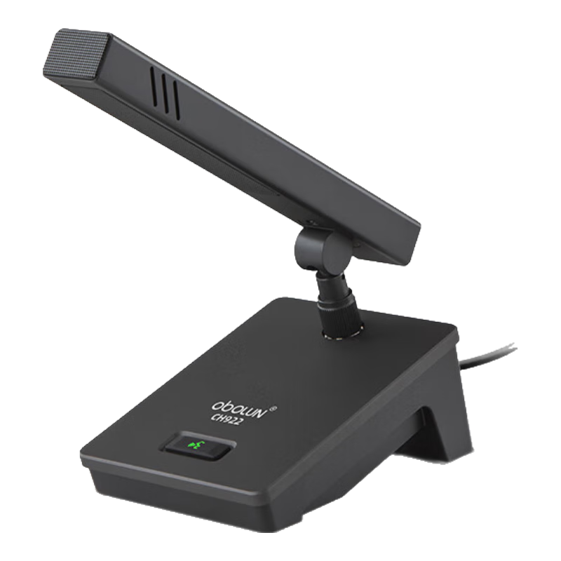 Obolun CH922 Wired Capacitor Conference Microphone with 48V Phantom Power, Gooseneck Long Rod, Square Tube Short Rod Wired Conference Microphone