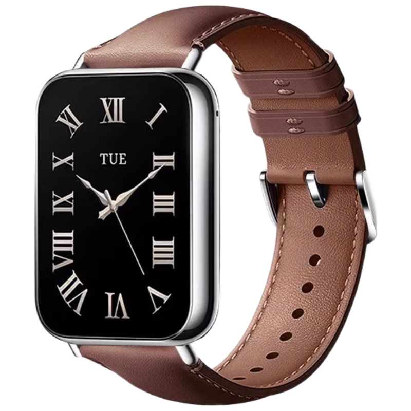 CHENSONG Compatible with Xiaomi (MI) REDMI Watch 6/5 Strap, Xiaomi Bracelet 9Pro/8Pro Strap, Leather Redmi Watch 5 ESIM Strap, Quick-Release Metal Brow