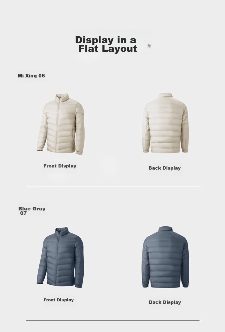 HLAHLA Lightweight Ribbed Down Jacket for Men [90% High-Quality Down] Graphene Men's Winter Coat 18