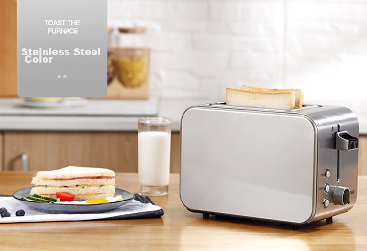 Donlim Bread Toaster, Breakfast Maker, Sandwich Maker, Toaster Oven, Stainless Steel Body, Home Small Fully Automatic Wide Slot Toast Machine, Light Meal Maker DL-8117 6
