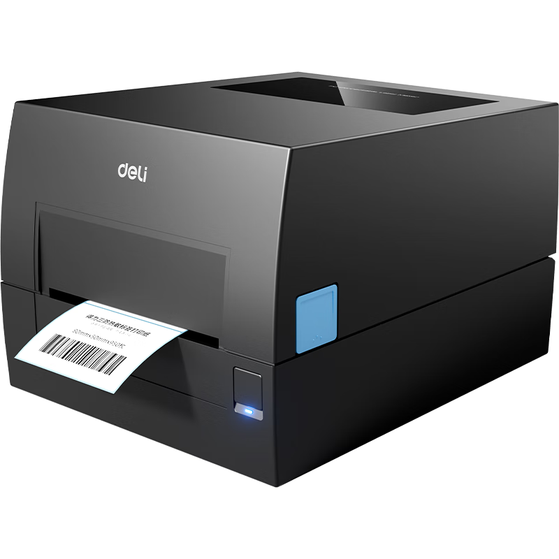 Deli GE500 Thermal Transfer Printer Fixed Asset Express Warehouse Shipping Label Retail Price Tag 80mm Commercial Office Carbon Ribbon Label Sticker Barcode Printer