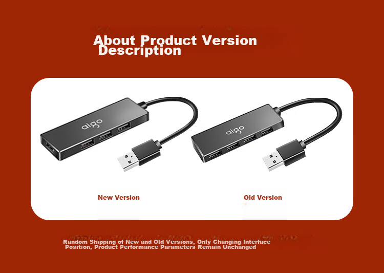 Aigo Type-C Hub Adapter, 3.0 Converter, Laptop Docking Station, USB Extension Cable, Computer Expansion Dock H02-C Metal 0.25M 1