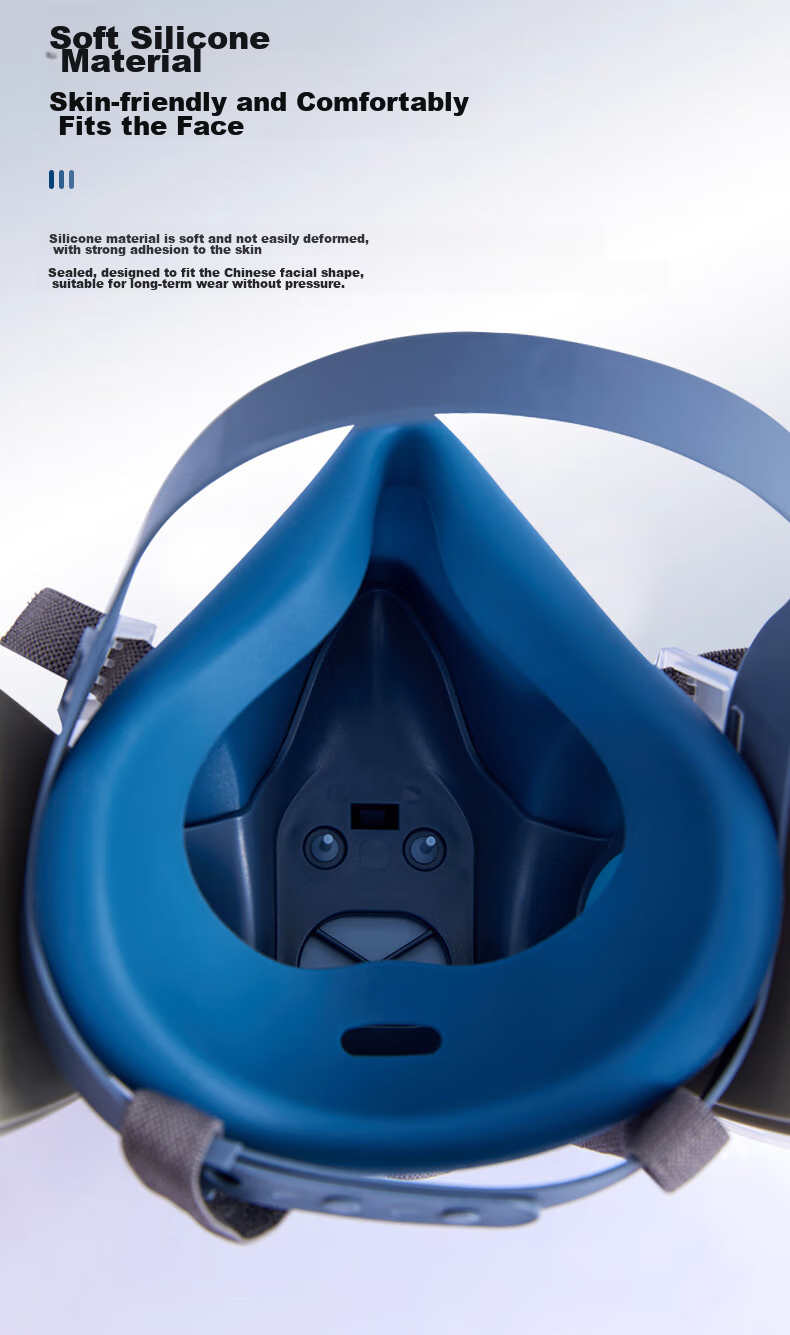 CM 7502 Silicone Gas Mask, Protects Against Toxic Gases, Industrial Chemical Spray Paint Pesticide Spraying Renovation Dust Formaldehyde-Specific Respirator 6
