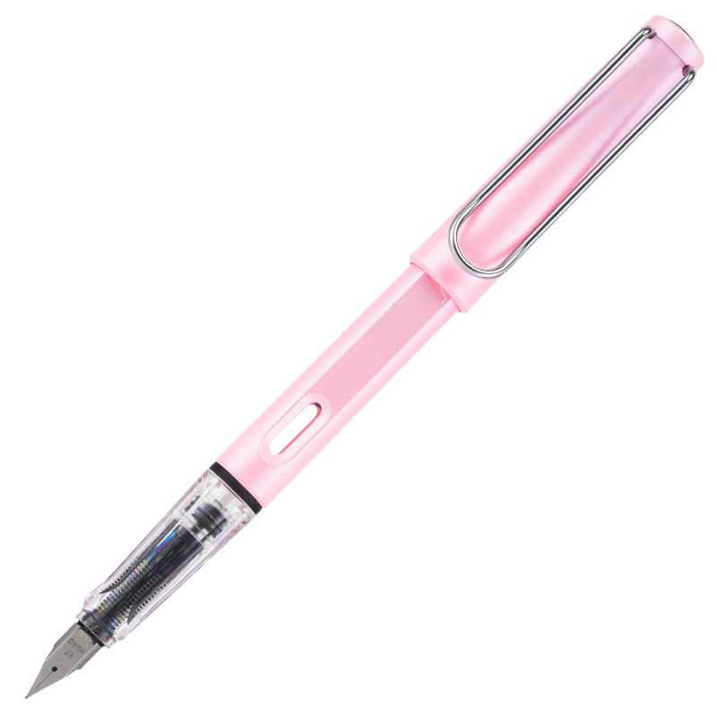 HERO Erasable Fountain Pen, 369 Ergonomic Design for Third-Grade Students' Handwriting Practice, Heat-Sensitive Erasable Ink, Easy to Erase, Suitable for Male And Female Beginners, F Nib, Pearl Pink
