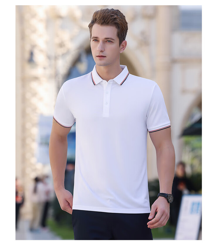 Jeanswest Men's Short Sleeve Polo Shirt 2026 Summer Mint Cooling Casual T-Shirt Base Layer Dark Gray 2XL 15