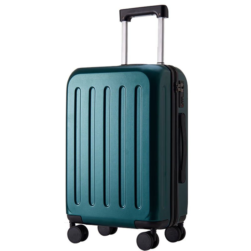 ELLE 24-Inch Dark Green Suitcase, Women's Spinner Luggage, Zipper Password Travel Case, Luxury Password Lock Suitcase