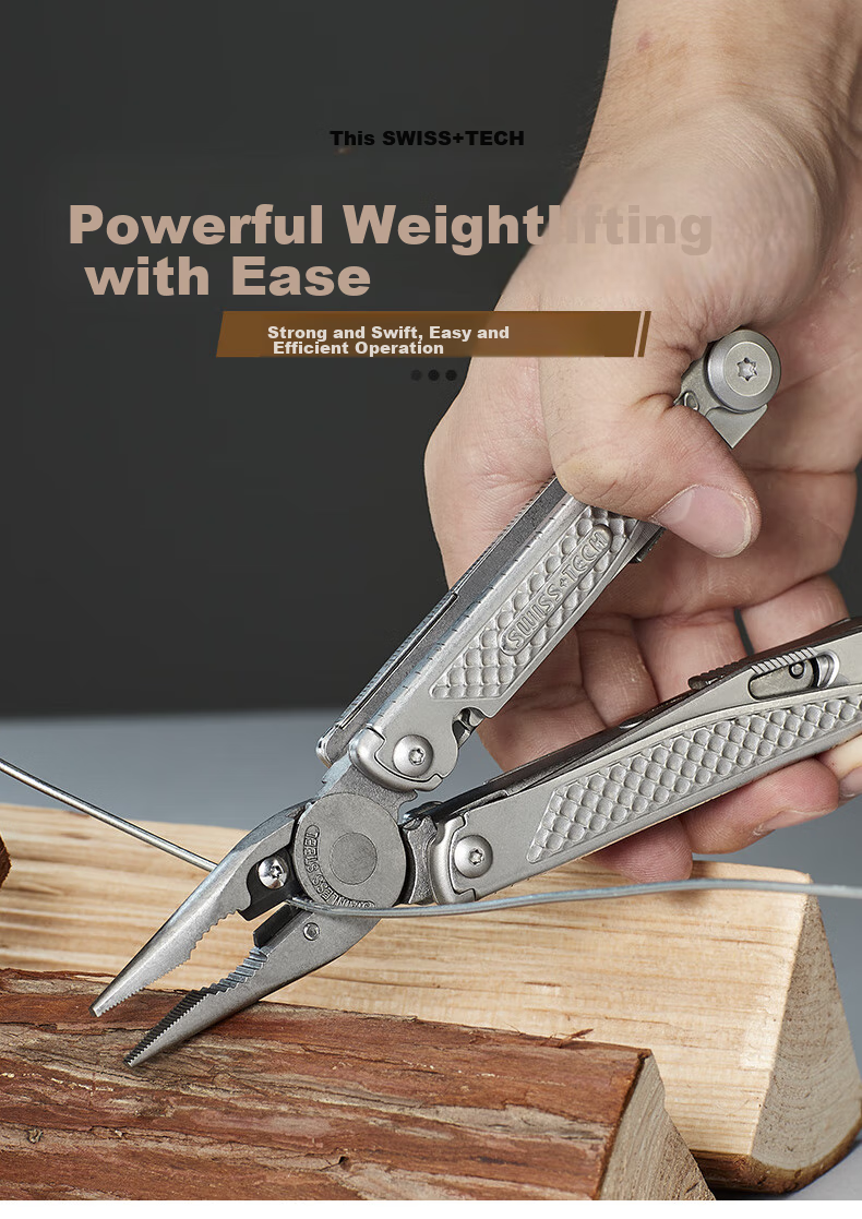 SHEFFIELD Swiss Technology Multifunctional Pliers, Outdoor Folding Knife, Portable Emergency Scissors, Wilderness Survival Equipment 4