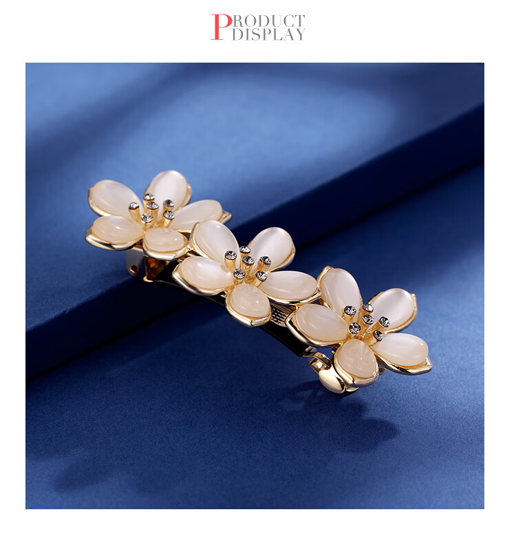 CHIMERA Cat's Eye Hair Clip for Women, High-End Barrette, Side Clip, Back of Head Clip, Mid-Autumn Festival Gift 6