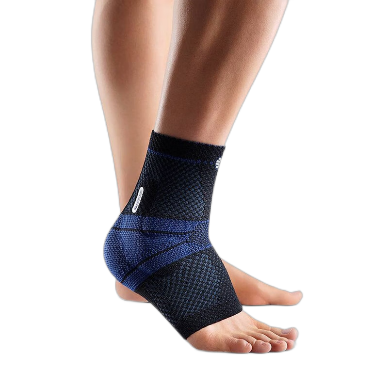 BAUERFEIND Ankle Brace, MalleoTrain German Original, Stable Ankle Support, Silver Titanium Black, Left Foot, Size 3, Single Piece