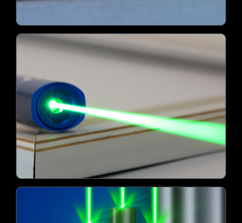 Whist A26 Silver Laser Pointer, Green Light Outdoor Star Pointer, USB Rechargeable High-Power Laser Light, Long-Range Infrared Construction Site Laser Flashlight, Long Battery Life Green Light Pe 15