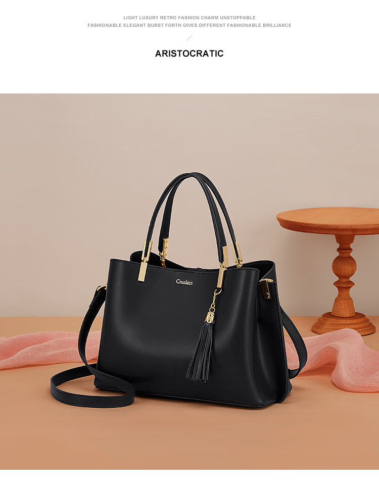 Kouyi Women's Leather Handbag High-Grade Single Shoulder Bag Large Capacity Birthday Gift for Girlfriend Wife 11