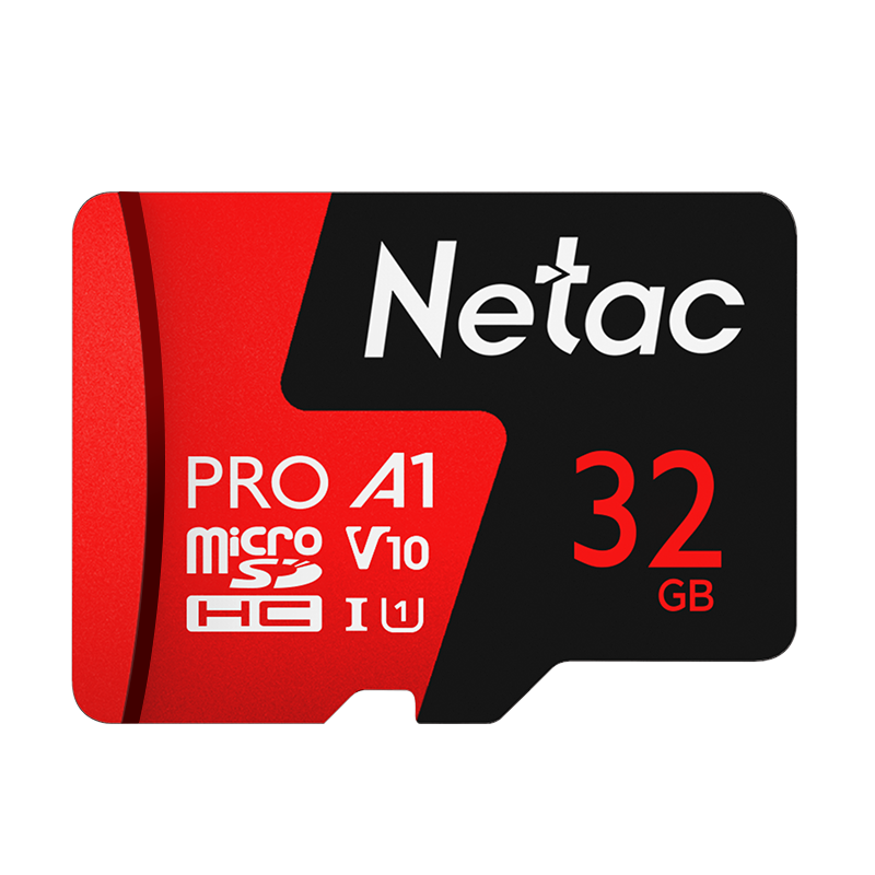 Netac 32GB TF (MicroSD) Memory Card, A1 U1 V10 4K Highly Durable Dash Cam & Surveillance Camera Memory Card, Read Speed 100MB/s