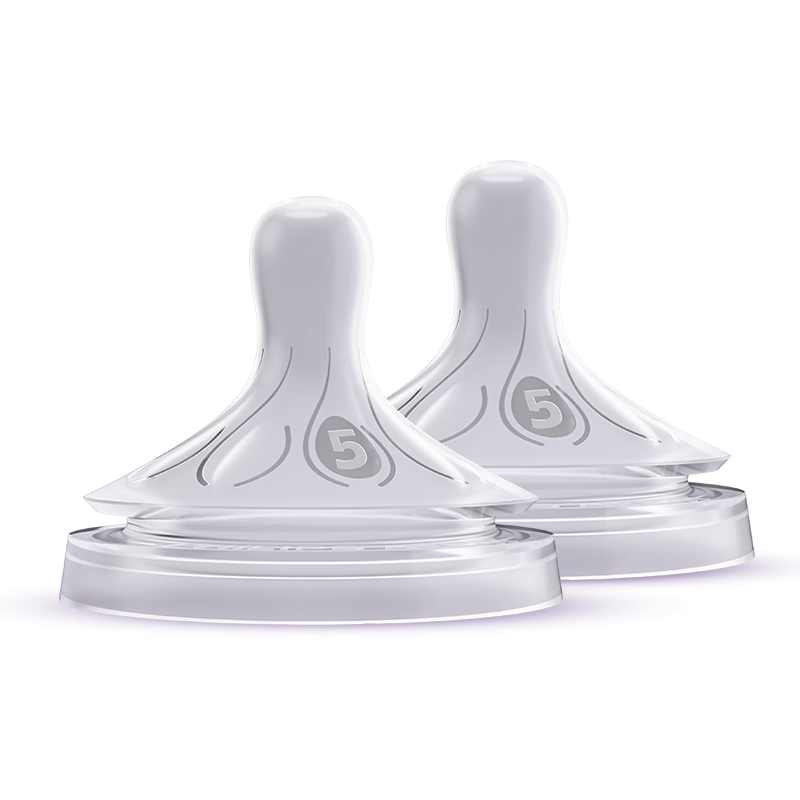 AVENT Philips AVENT Newborn Baby Nipple Wide Diameter Natural Soft Type for 6 Months+ Imported Pair