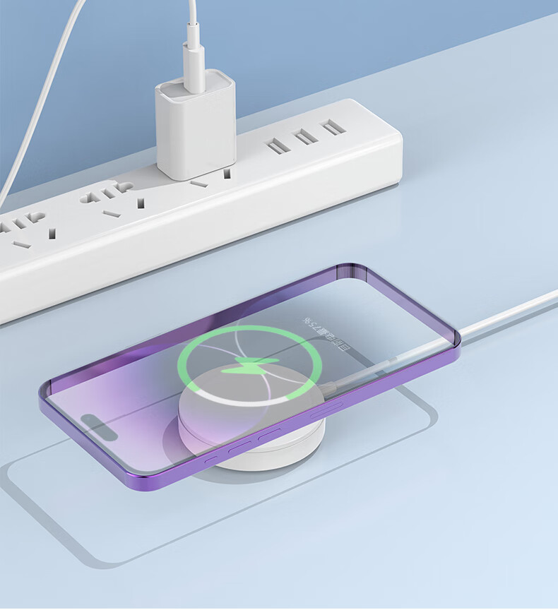 GDGO [Apple MFM Certified] 15W Apple Wireless Charger, MagSafe Magnetic PD Low Temperature Fast Charging, MFI Licensed, Compatible with IPhone 18/17/Air Earphones 1