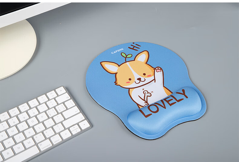 CAPERE (Kailai) Mouse Pad Wrist Rest, Slow Rebound Large Hand Support Wrist Pad, Comfortable Computer Office Wrist Rest Hand Pillow, Lucky Cat H322 250X230X25mm 11