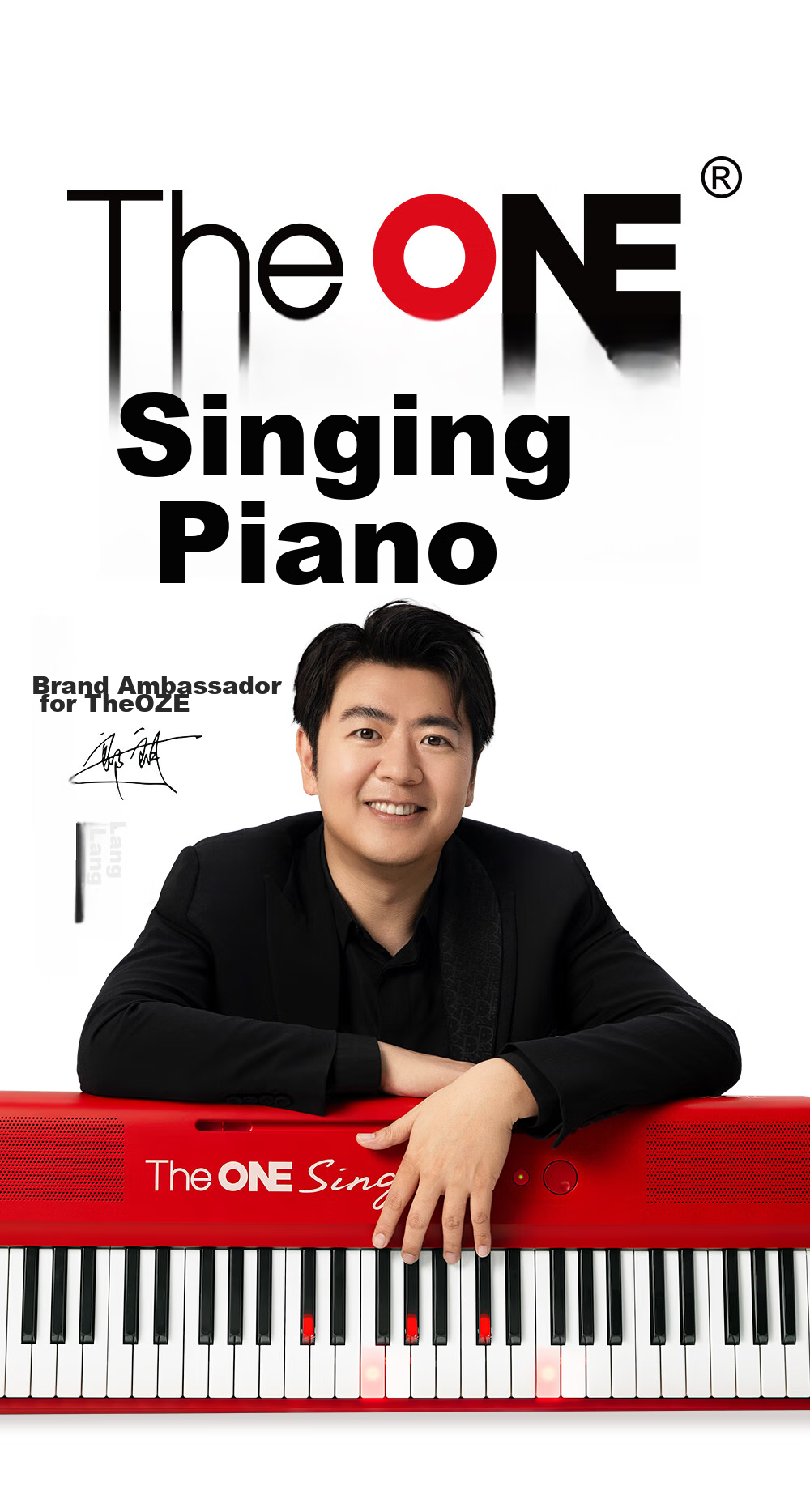 The ONE Langlang Endorsed Sing Automatic Gear Intelligent Piano for Beginners, Electronic Keyboard, Portable Piano, White 1