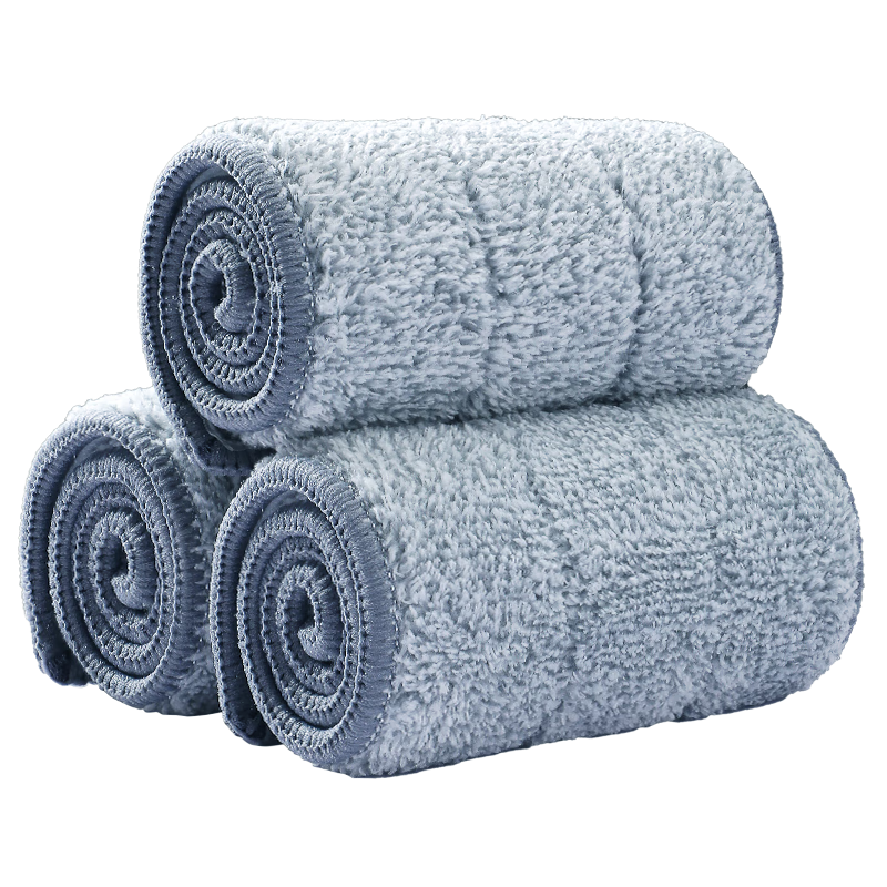 Jiabangshou 40cm 3-Piece Cloth-Free Flat Mop with Replacement Cloths, Set of 3, 40*11cm