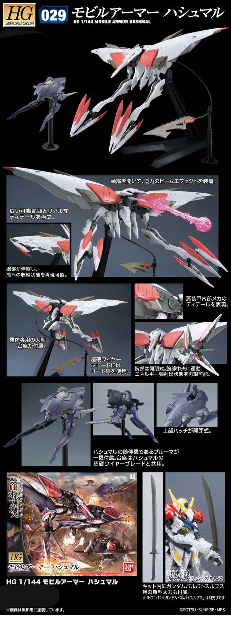 BANDAI HG Iron Blood 021, Babylon System, Assembly Model 1