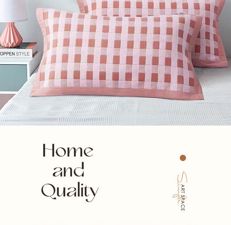 Ran Brand A-Class Antibacterial 100% Cotton Pillowcase Oil and Sweat Resistant Extra Large Thickened Pillowcase Pair 50*80cm 2