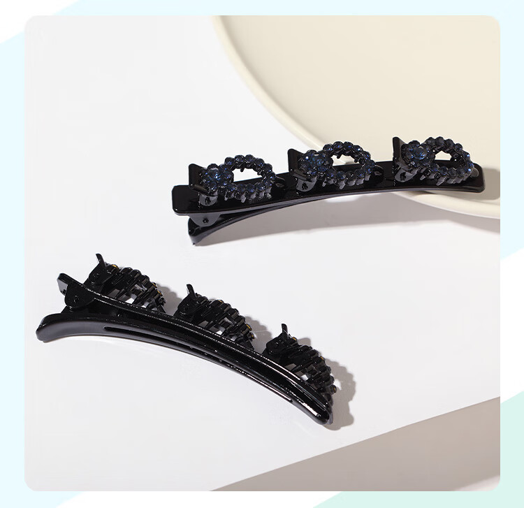 CHIMERA 2 Pieces Bangs Side Clips, Korean Internet Celebrity Barrettes, Duck Bill Clips for Women, Hairpins, Mid-Autumn Festival Gift 7