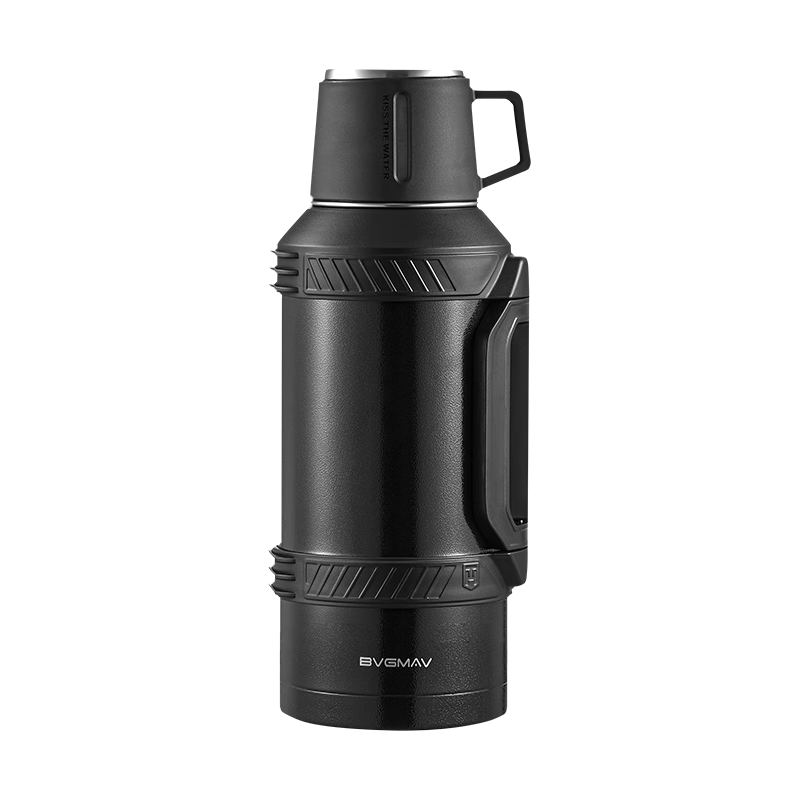 BVGMAV Large Capacity Insulated Bottle, Outdoor Travel, 316L Stainless Steel Vacuum Insulated Water Bottle, High-End Car Thermos Flask, 3L