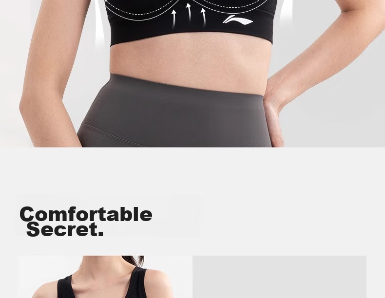 Li-Ning Sports Bra for Women, High Support Yoga Bra, Beautiful Back Design, Running Anti-Shock And Anti-Sagging, Plus Size Breathable Vest 14