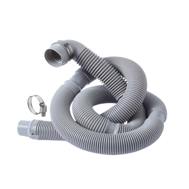 Shuangwei, Compatible with Haier Top-Loading Washing Machine Drain Hose Extension Pipe, Downward Water Outlet Flexible Hose Accessory, 1.5 Meters with Clamp (Bend Head 40mm Diameter), XPWH1.5