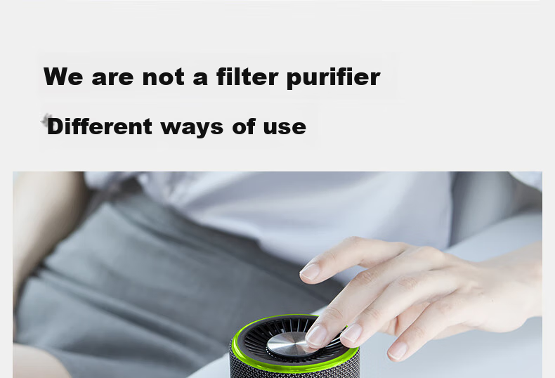 DGQ Car Air Purifier, New Car Formaldehyde And Odor Removal, Car Deodorizer, In-Car Smoke Eliminator, Smart Ozone Control C1 40