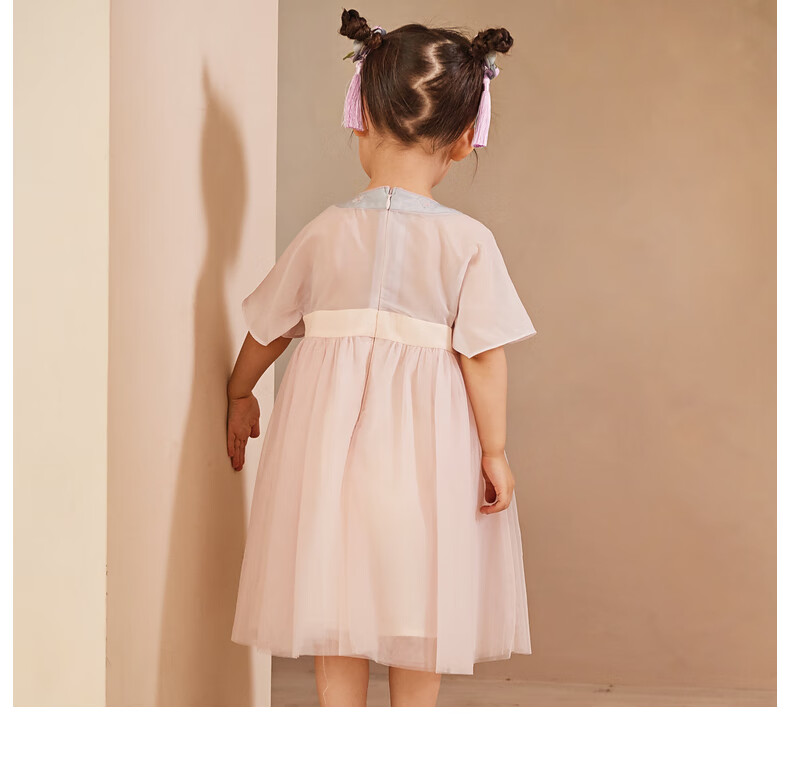 DAVE & BELLA Children's Dress, Summer Clothing for Kids, Baby Girl Princess Dress, Girls' Chinese-Style Hanfu 12