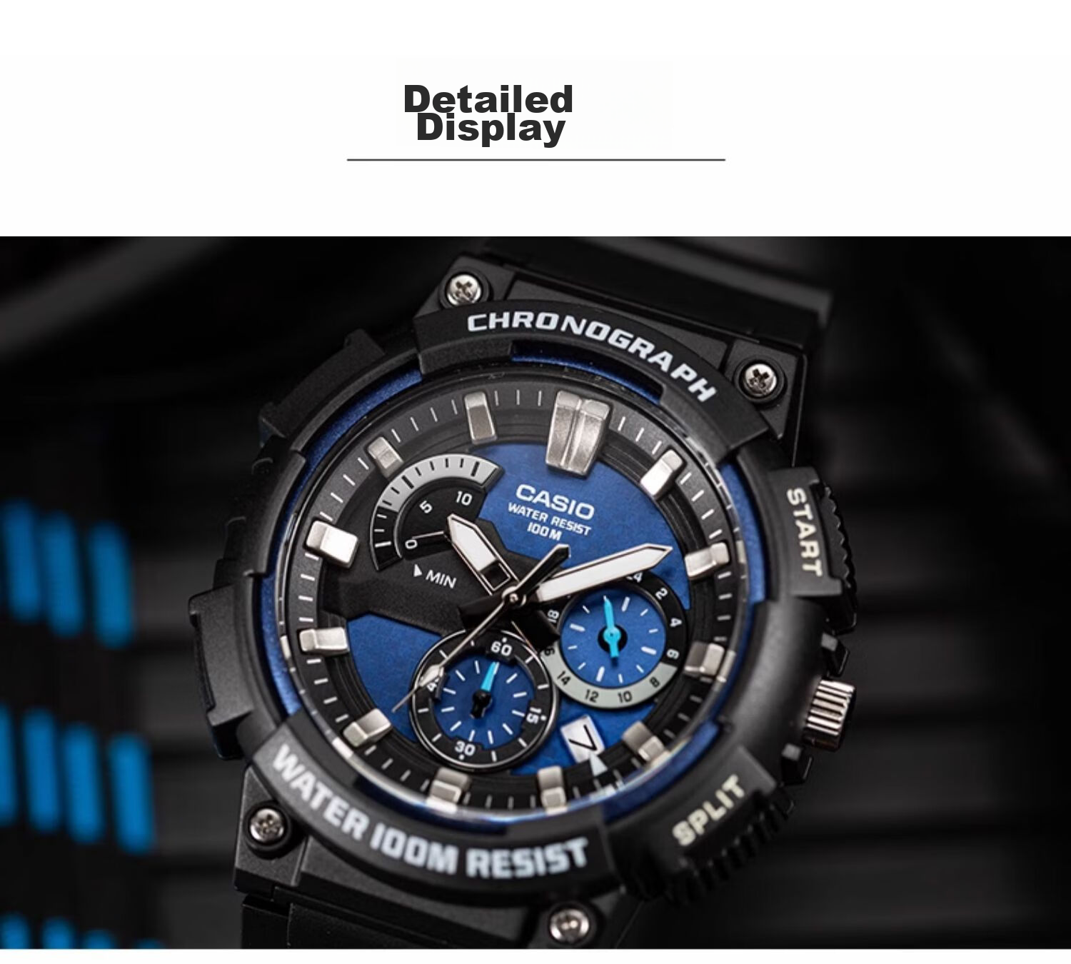 Casio Watch for Men, Black Knight Black Gold Sports Youth Student Waterproof Digital Watch for Men And Women, MCW-200H 15