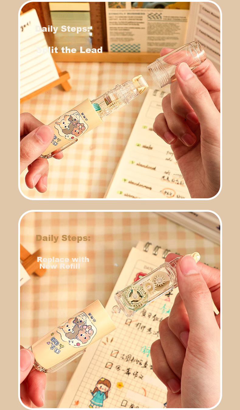 CHANGLi Push-Button Dispensing Glue Refill, Large Capacity Correction Tape, Double-Sided Dotted Glue, High Adhesion, Low Residue, for Children's Crafts, Journaling, Student Error Correction, Sticky Notes, Glue Pe 7