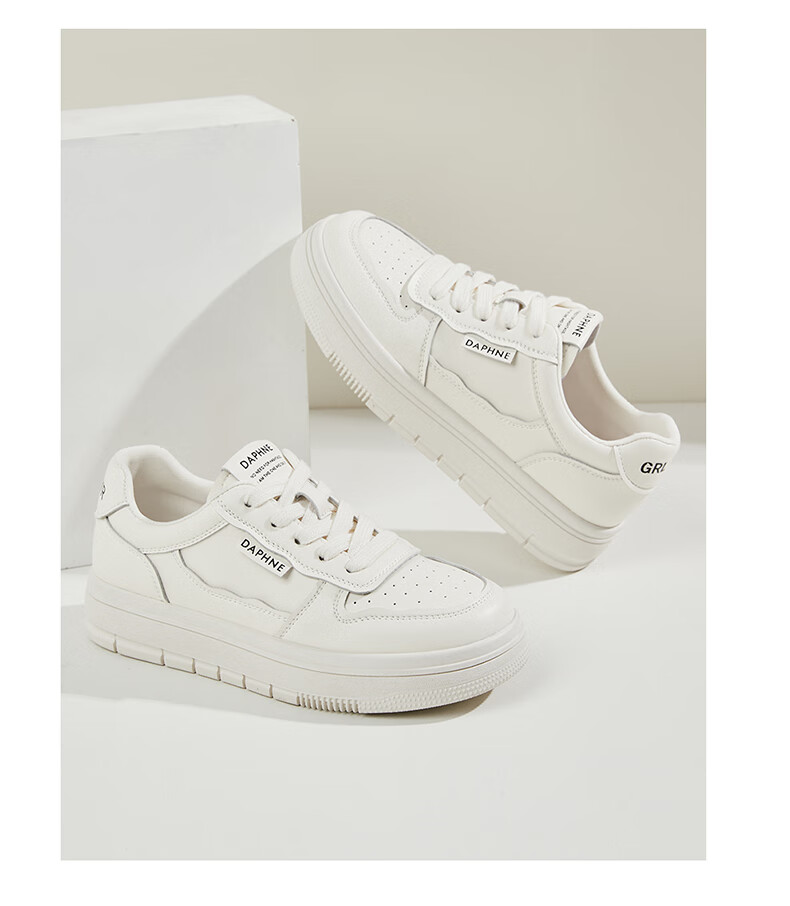 DAPHNE Low-Top Sneakers for Women, Thick-Soled Casual Sports Shoes with Soft Soles, Lightweight Versatile Women's Shoes 4623101076 Black 34 19