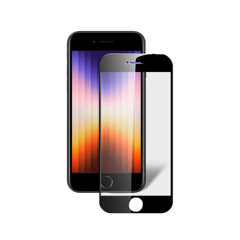 BIAZE Tempered Glass Screen Protector for IPhone SE3/SE2, IPhone 8/7 [2-Pack] HD Full Coverage Glass Protective Film, Strong Anti-Fingerprint, Scratch-Resistant, Wear-Resistant JM240