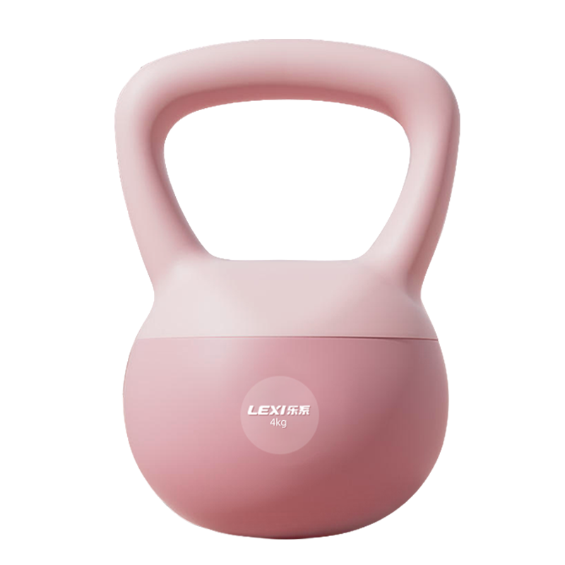 Lexi Soft Kettlebell for Women's Home Fitness, Glute Exercise, Soft Kettlebell Workout, 4kg Pink