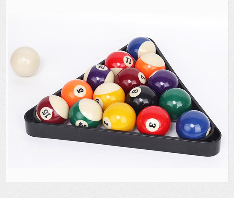 SADONLI High-Quality Billiard Balls, 57mm Pool Balls, Trick Nine-Ball, Black Eight, Crystal Balls, Resin Balls, Mother Ball, Crisp Sound Pool Balls 8