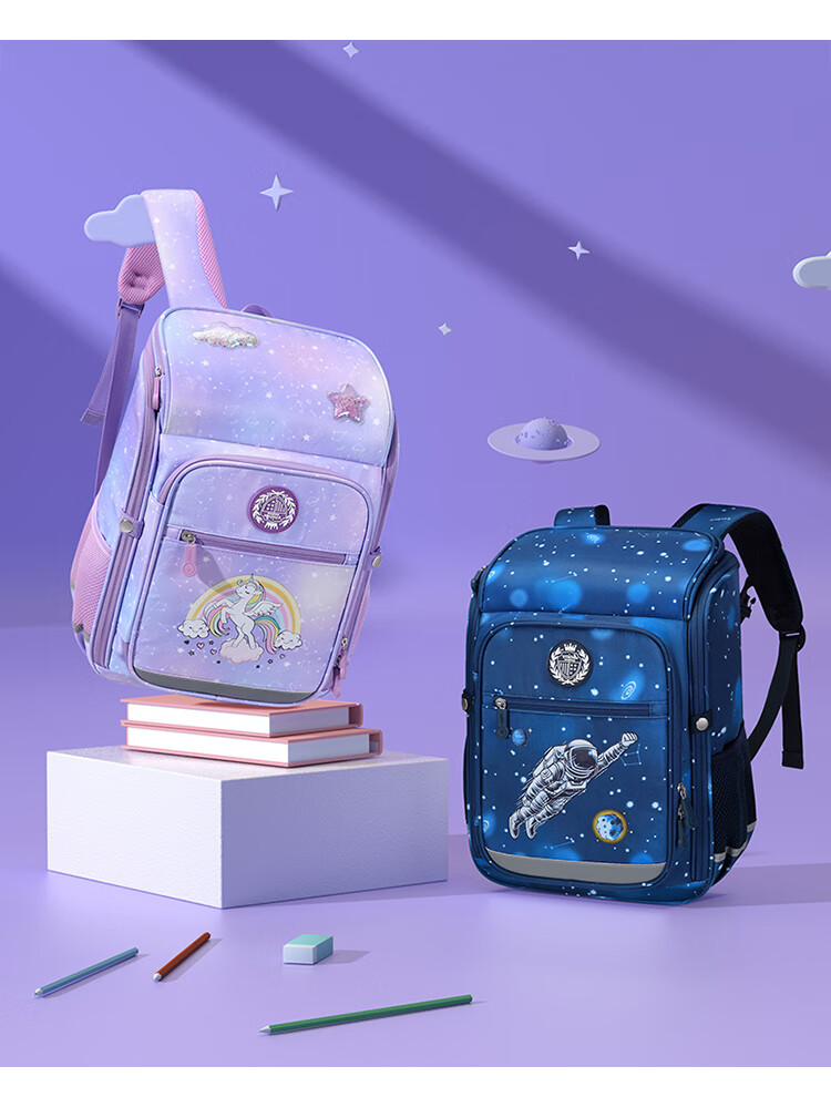 Dijiuchengbao Schoolbag, Spine Protection And Load Reduction Backpack for Primary School Students, Integrated Backpack for Girls in Grades 1-3 And Boys in Grades 1-5 9